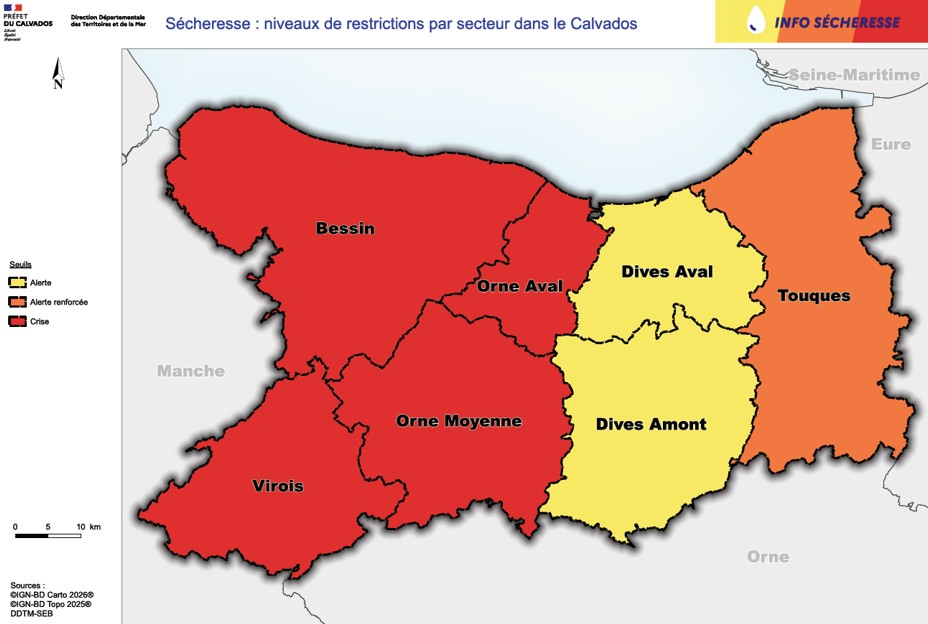 secheresse carte